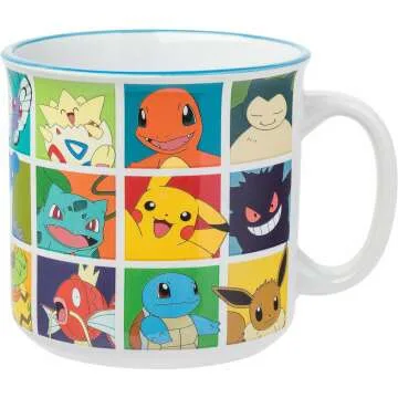Pokémon Character Grid Ceramic Camper Mug 20oz