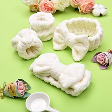 Chuangdi Microfiber Headband and Wrist Bands Set for Women