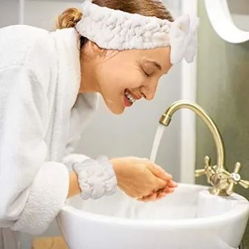 Chuangdi Microfiber Headband and Wrist Bands Set for Women