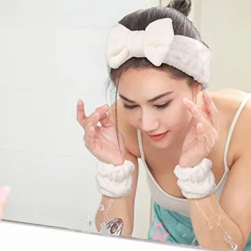 Chuangdi Microfiber Headband and Wrist Bands Set for Women