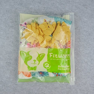 Fitwarm Floral Dog Harness Dress with D-Ring - XS
