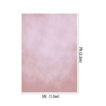 Kate 5x7ft Retro Portrait Backdrop Abstract Pink Backdrops for Valentine's Day Photography Studio Ba...