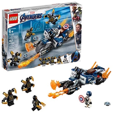 LEGO Marvel Avengers Captain America: Outriders Attack 76123 Building Kit for Kids