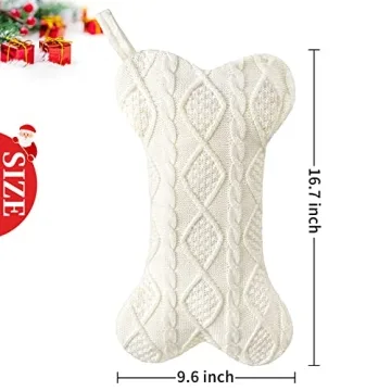 Malier Dog Christmas Stocking - Knitted Holiday Pet Decor