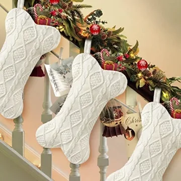 Malier Dog Christmas Stocking - Knitted Holiday Pet Decor