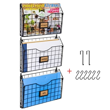 X-cosrack 3-Tier Hanging Wall Files Rack for Organizing