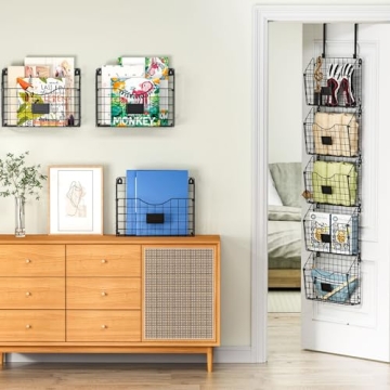 X-cosrack 3-Tier Hanging Wall Files Rack for Organizing