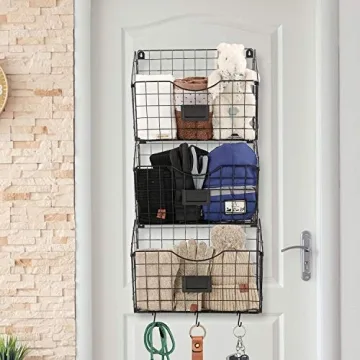 X-cosrack 3-Tier Hanging Wall Files Rack for Organizing