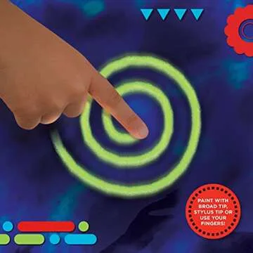 Discovery™ Mess-Free Glow Palette - Light-Up LED Drawing Tablet w/Attached Stylus, No Markers or Pencils Needed, 6 Built-in Songs, Portable Kids Travel Toy, Doodle Art Board Activity Kit, Fun Gift
