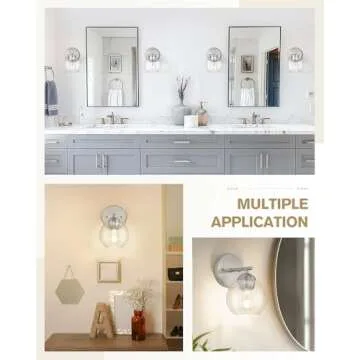 Emak Modern Brushed Nickel Wall Sconces Set of 2