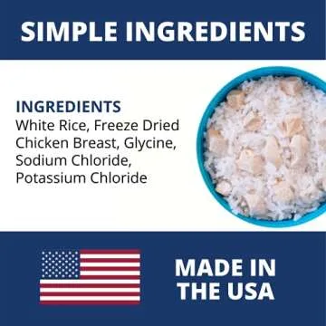 Under the Weather Bland Diet for Dogs | Easy to Digest for Sick Dogs | Always Be Ready | Contains Electrolytes - All Natural Freeze Dried 100% Human Grade Meats | 1 Pack - Chicken, Rice - 6oz
