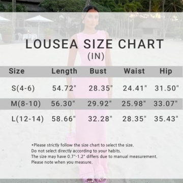 Chic LOUSEA Women's Crochet Cover Up Dress for Beach Style