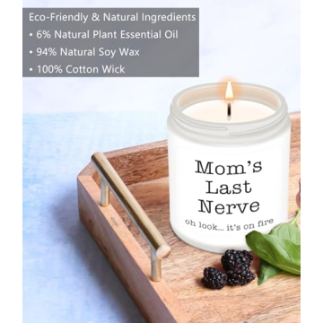 Homsovler Funny Lavender Candle for Mom Gifts