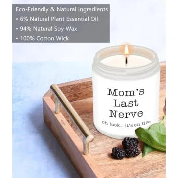 Homsovler Funny Lavender Candle for Mom Gifts