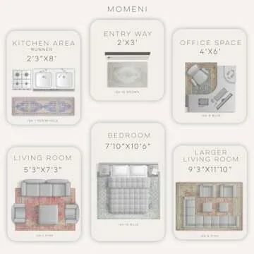 Momeni Rugs Isabella Polyester Area Rug, 5'3" X 7'3", Ivory