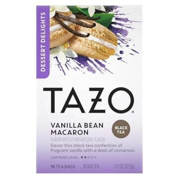 TAZO Dessert Delights Vanilla Bean Macaron Tea Bags (90 Total)