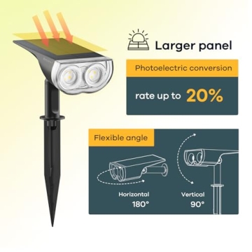 Linkind StarRayS Solar Lights Outdoor 350LM 6 Pack