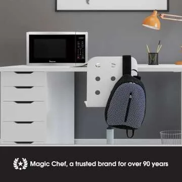 Magic Chef 0.9 Cu Ft Microwave, 900 Watt, Stainless Steel