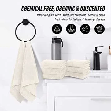 MOONQUEEN 6 Pack Premium Hand Towels - Quick Drying - Microfiber Coral Velvet Highly Absorbent Towels - Multipurpose Use as Hotel, Bathroom, Shower, Spa, Hand Towel 16 x 28 inches (Cream)