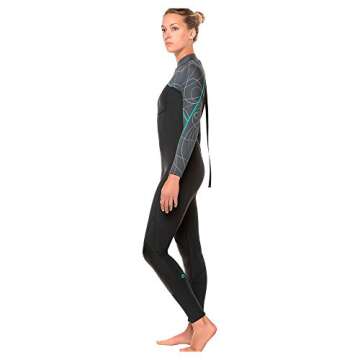 BARE 3/2MM Women's Elate Full Wetsuit | Comfortable high Stretch Neoprene Material | Long Sleeve | G...