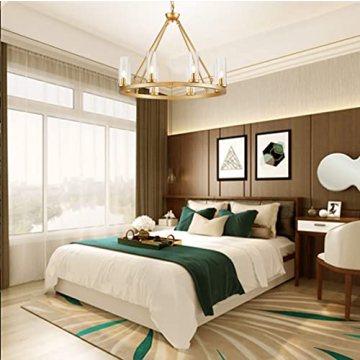 Uboxin Chandelier: Elegant 8-Light Farmhouse Fixture