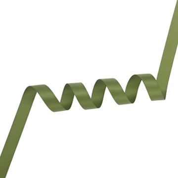 DINDOSAL Moss Green Satin Double Face Ribbon 5/8 inch