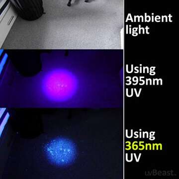 uvBeast V3 365nm Black Light UV Flashlight for Professionals