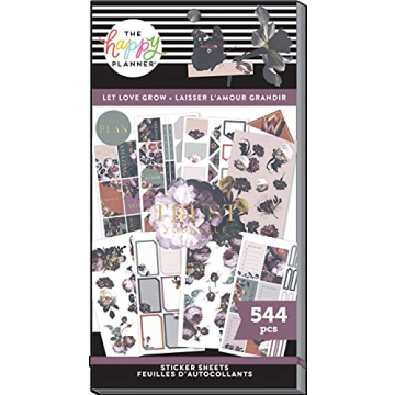 The Happy Planner Sticker Value Pack - 544 Floral Stickers for Creative Planning