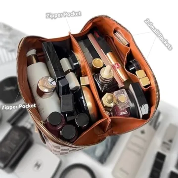 Stylish Large Makeup Organizer Bag - Katadem Travel Toiletry