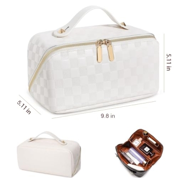 Stylish Large Makeup Organizer Bag - Katadem Travel Toiletry