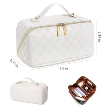 Stylish Large Makeup Organizer Bag - Katadem Travel Toiletry