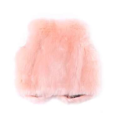 benetia Toddler Vest Girls Fur Faux Winter Jacket Pink 4t