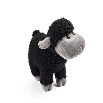 BABY FRANKIEZHOU Soft Black Lamb Plush Toy for Kids