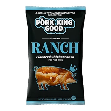Pork King Good Ranch Pork Rinds (Chicharrones) - A Delicious Low-Carb Snack