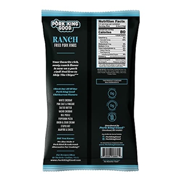 Pork King Good Ranch Pork Rinds - Keto Snack 4 Pack