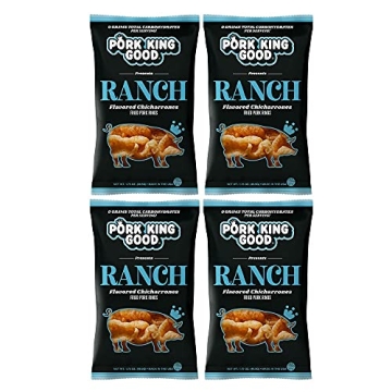 Pork King Good Ranch Pork Rinds - Keto Snack 4 Pack