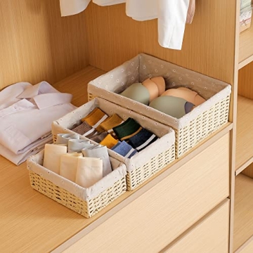 Wicker Woven Storage Basket for Home Organization and Decor