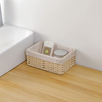 Wicker Woven Storage Basket for Home Organization and Decor