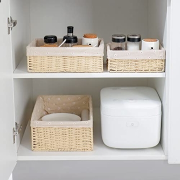 Wicker Woven Storage Basket for Home Organization and Decor