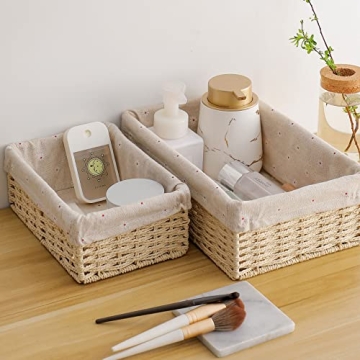Wicker Woven Storage Basket for Home Organization and Decor