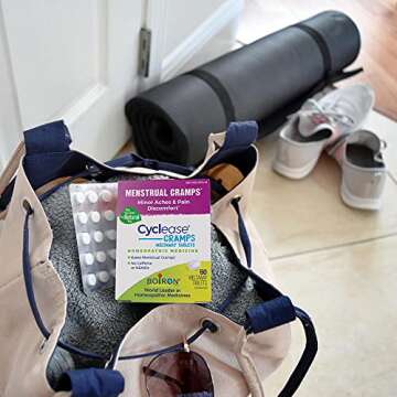 Boiron Cyclease Cramps Tablets for Relief from Menstrual Cramps, Aches, Pain, and Discomfort - 60 Count