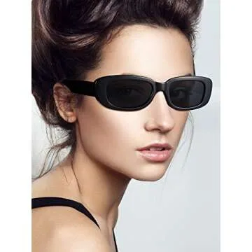 Stylish Weewooday Rectangle Sunglasses Set for Women