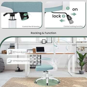 KERDOM Ergonomic Office Chair with Lumbar Support