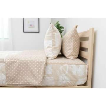 Beddy's Trucks Theme Zipper Bedding Set for Boys with Comforter & Pillowcase