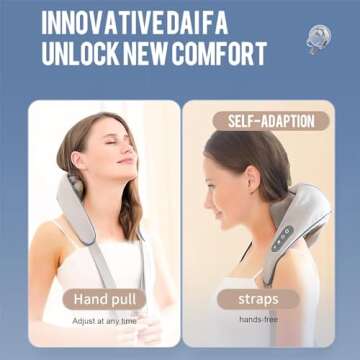 YIZER Neck Massager for Deep Tissue Relief with Heat