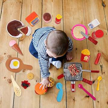 50 PCS Deluxe Pretend Play Food Set for Kids - Fun & Interactive