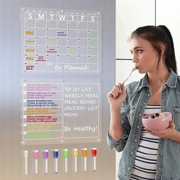 Neatsure Acrylic Magnetic Calendar for Kitchen Planning