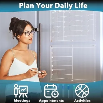 Neatsure Acrylic Magnetic Calendar for Kitchen Planning