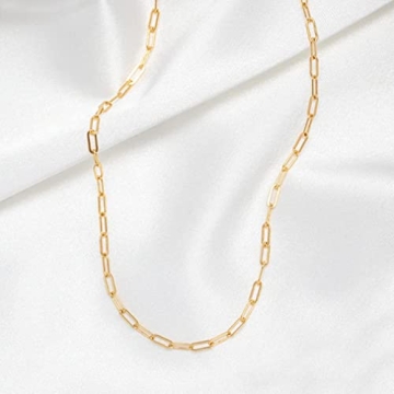 CAROVO Paperclip Choker Necklace - Chic Minimalist Jewelry