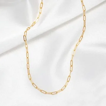 CAROVO Paperclip Choker Necklace - Chic Minimalist Jewelry